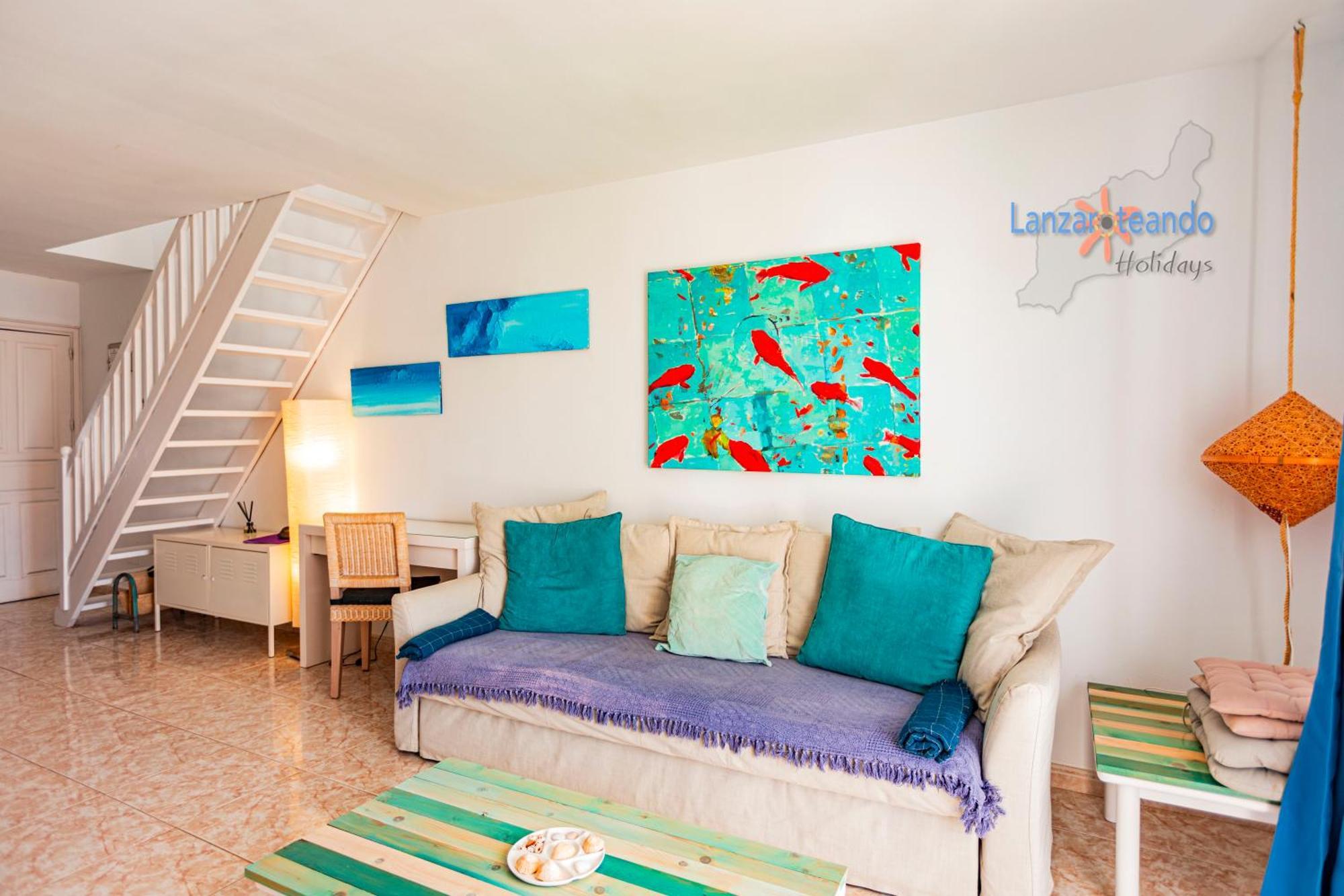 Vivienda Vacacional Sunny - Duplex Apartment 2Beds 2 Baths Costa Teguise Ngoại thất bức ảnh